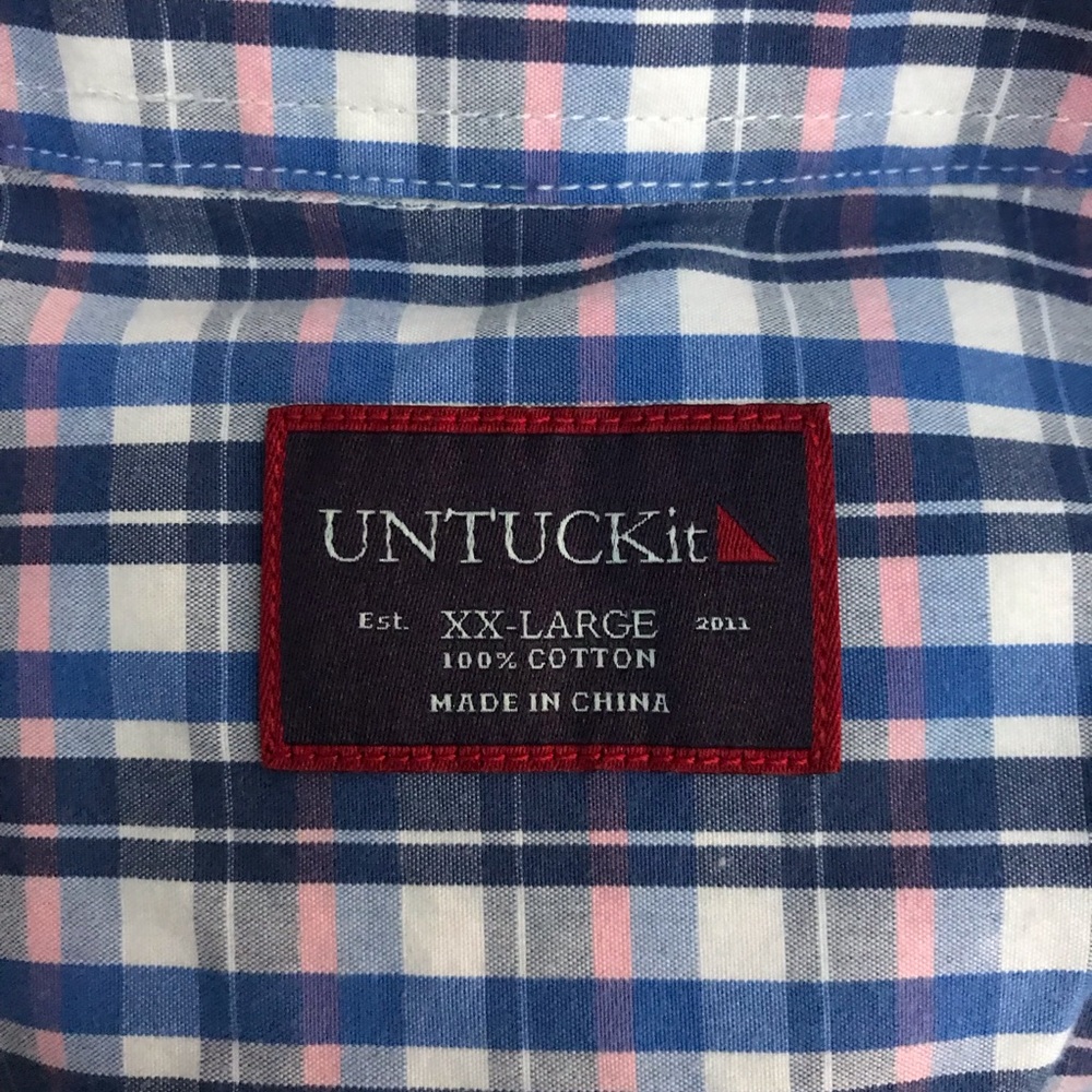 Untuckit men’s long sleeve button down shirt - Picture 6 of 7